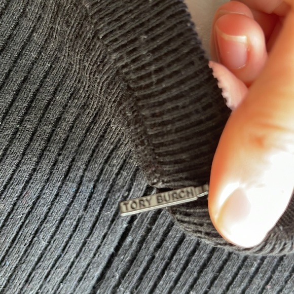 TORY BURCH Gemma Pony Dot Sweater Dress
Merino Wool XL Stretch Dot Ribbed Black - Picture 8 of 10